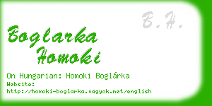boglarka homoki business card