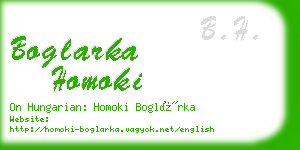 boglarka homoki business card